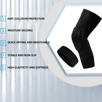 Basketball Anti-collision Knee Pads Honeycomb Knee Pads Compression Sleeve Foam Brace Kneepad Fitness Gear Volleyball Support - Image 2
