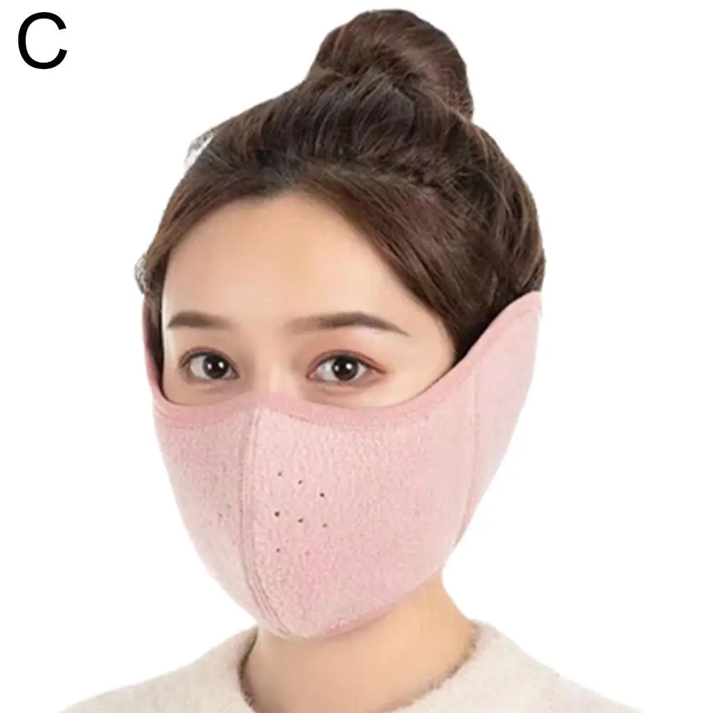 Winter Unisex Breathable Holes Mask Cold-Proof Thermal Two-In-One Band Mask Outdoor Wrap Muff Ear Earmuffs Warmer Riding Ea T9N0 - Image 3